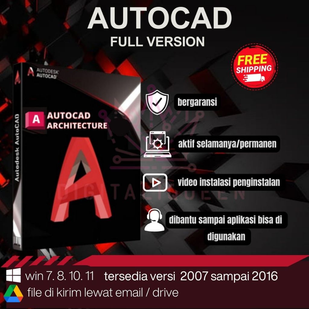 Autocad sofware Architecture Win All Version 2007 2008 2009 2010 2011 2012 2013 2014 2015 2016