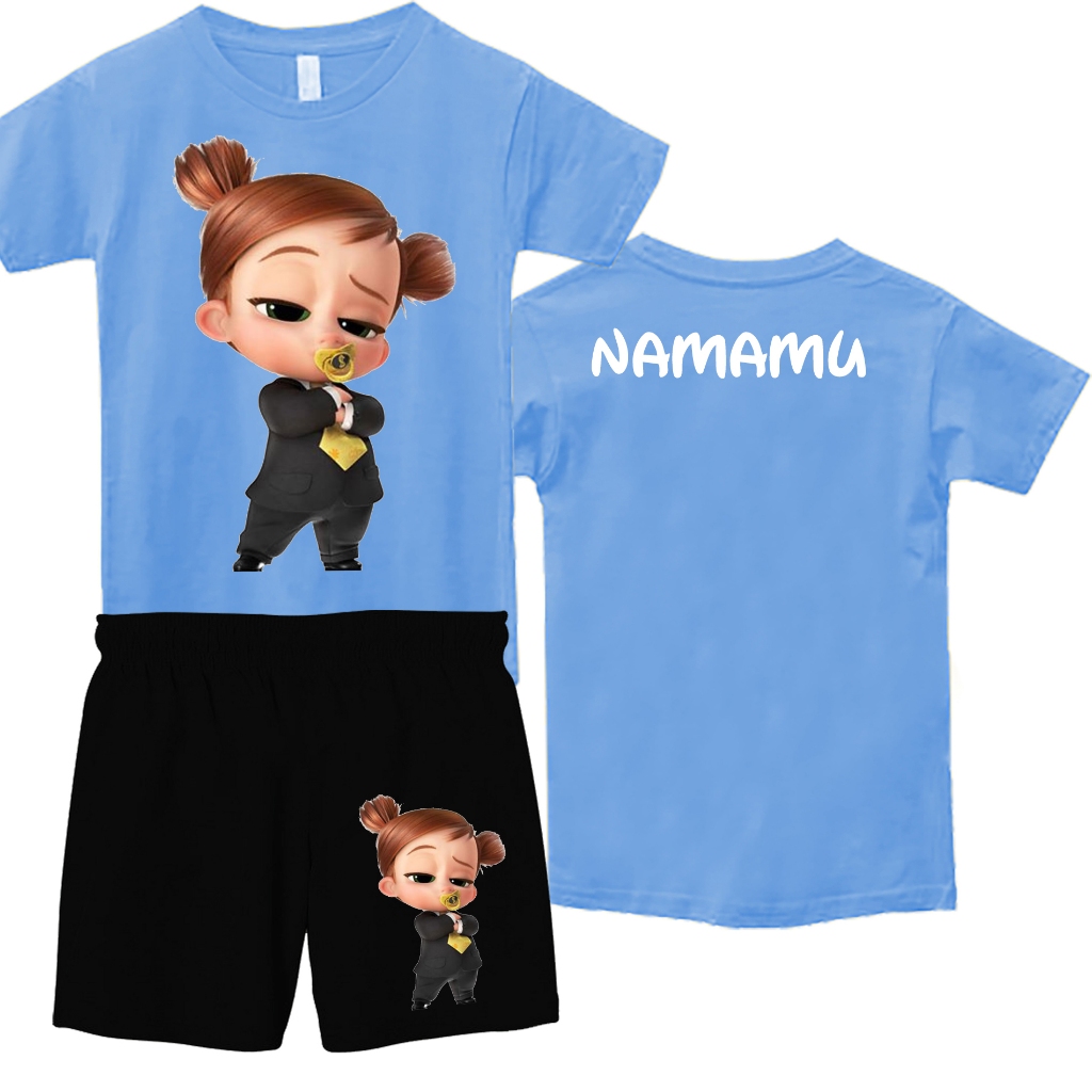 Kaos Anak Boss Girl Desain Nama