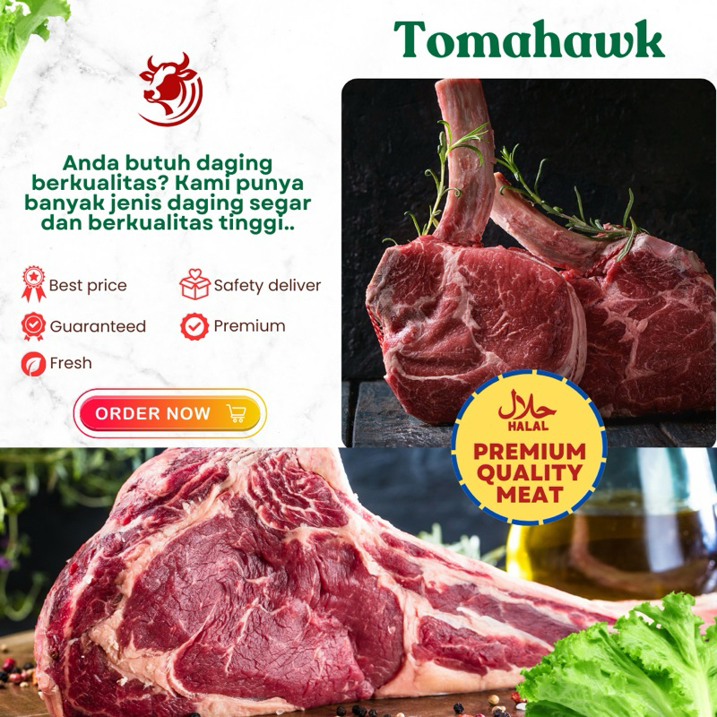

Daging Sapi Tomahawk Lokal Per Kilo