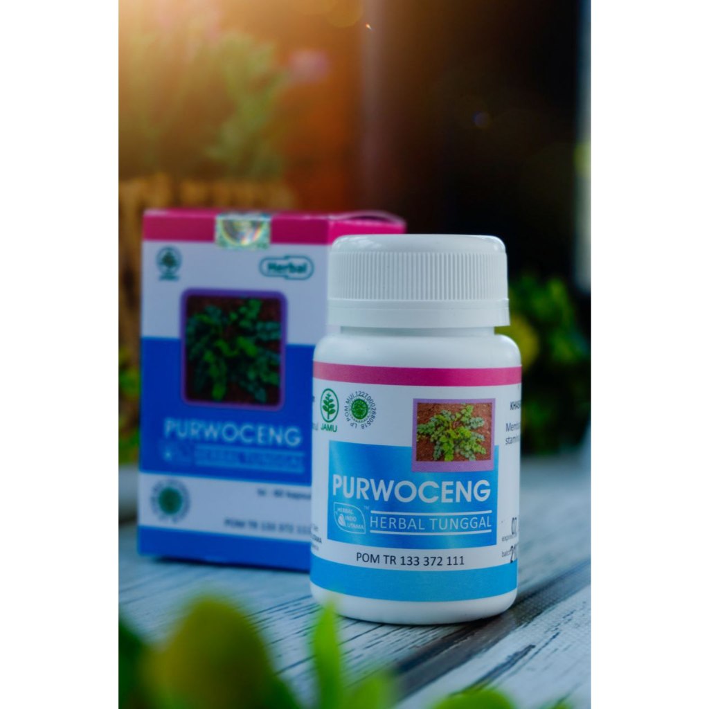 HIU Kapsul Purwoceng 60 Kapsul Obat Herbal Memelihara Memperbaiki Stamina Original Terlaris