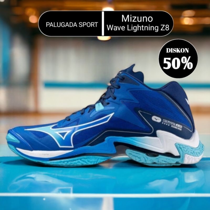 SEPATU VOLY MIZUNO WAVE LIGHTNING Z8 GRADE ORI BERDECIT SEPATU BADMINTON SEPATU VOLLY SEPATU VOLI