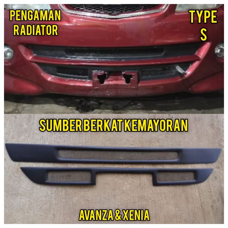 FRP Pengaman radiator Grill radiator type S avanza xenia vvti 2007 2008 2009 2010 2011