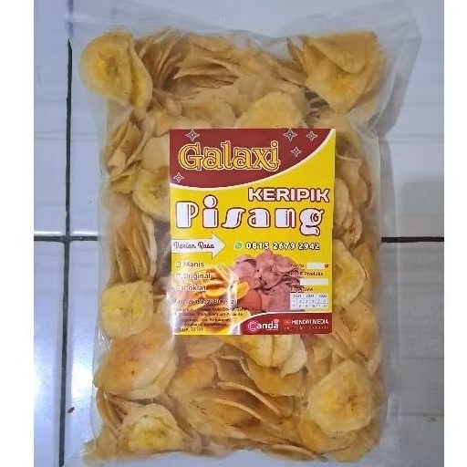 

Keripik Pisang Galaxi 500gr atau 1/2kg Rasa Original