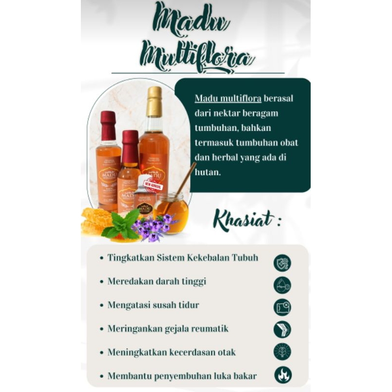 

Madu Multiflora Syifa'aini | Ruqyah Inside | Madu Murni
