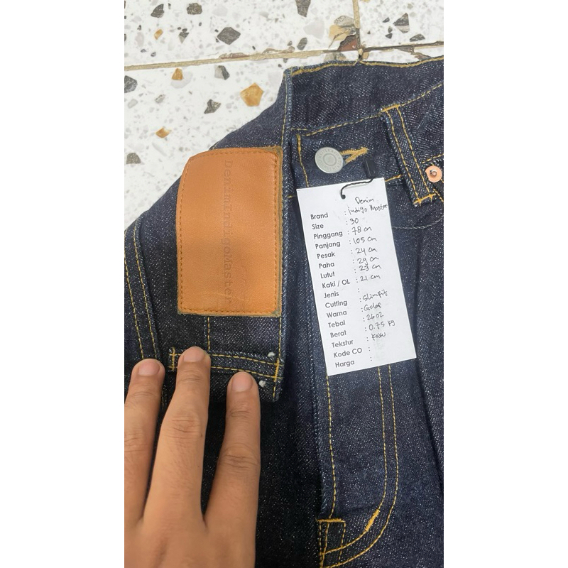 Size 30 "Indigo Master" Jeans Denim Selvedge