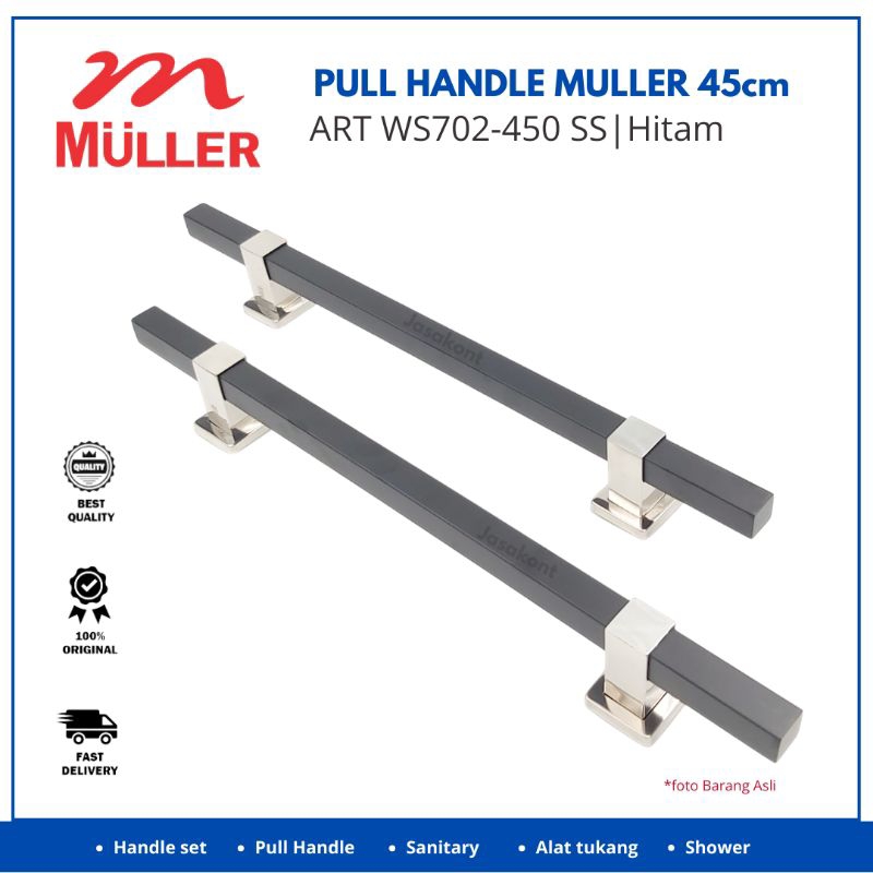 Jasakont Muller Pull Handle Tarikan Pintu Muller ART WS 702-450 SS|BL