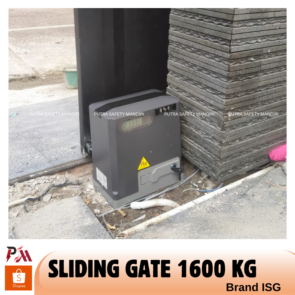 MESIN PAGAR KANOPI OTOMATIS SLIDING GATE OPENER ISG KAPASITAS 1600 KG