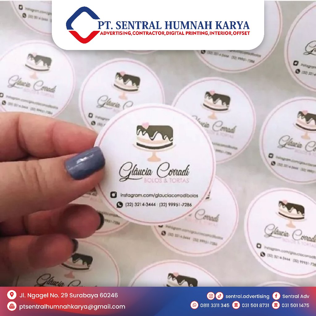 

Cetak Stiker Print Sticker Label A3+ & Sudah KISS CUT - Bontak Chromo