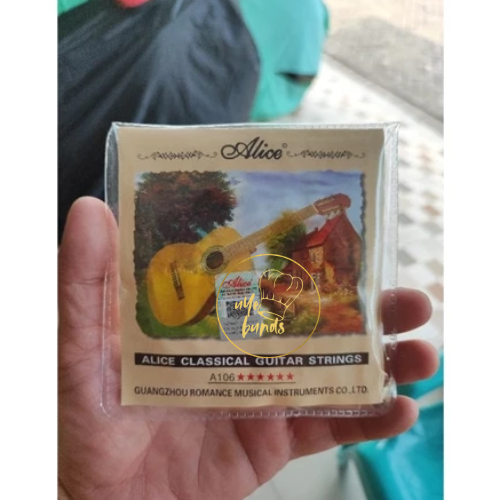 Senar Nylon Nilon Alice A106 Aksesoris Alat Musik Gitar Guitar Akustik Klasik Satu Set Original