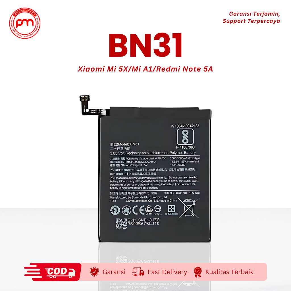 Batre Battery Xiaomi BN31