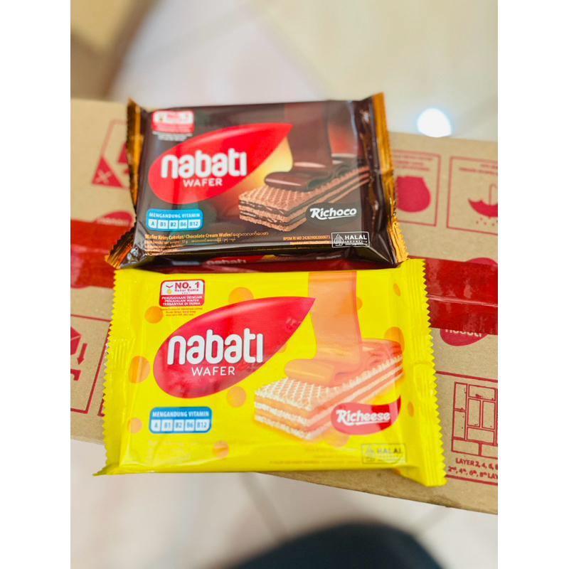 

Nabati Wafer Keju dan Cokelat | 5pcs Mix Rasa