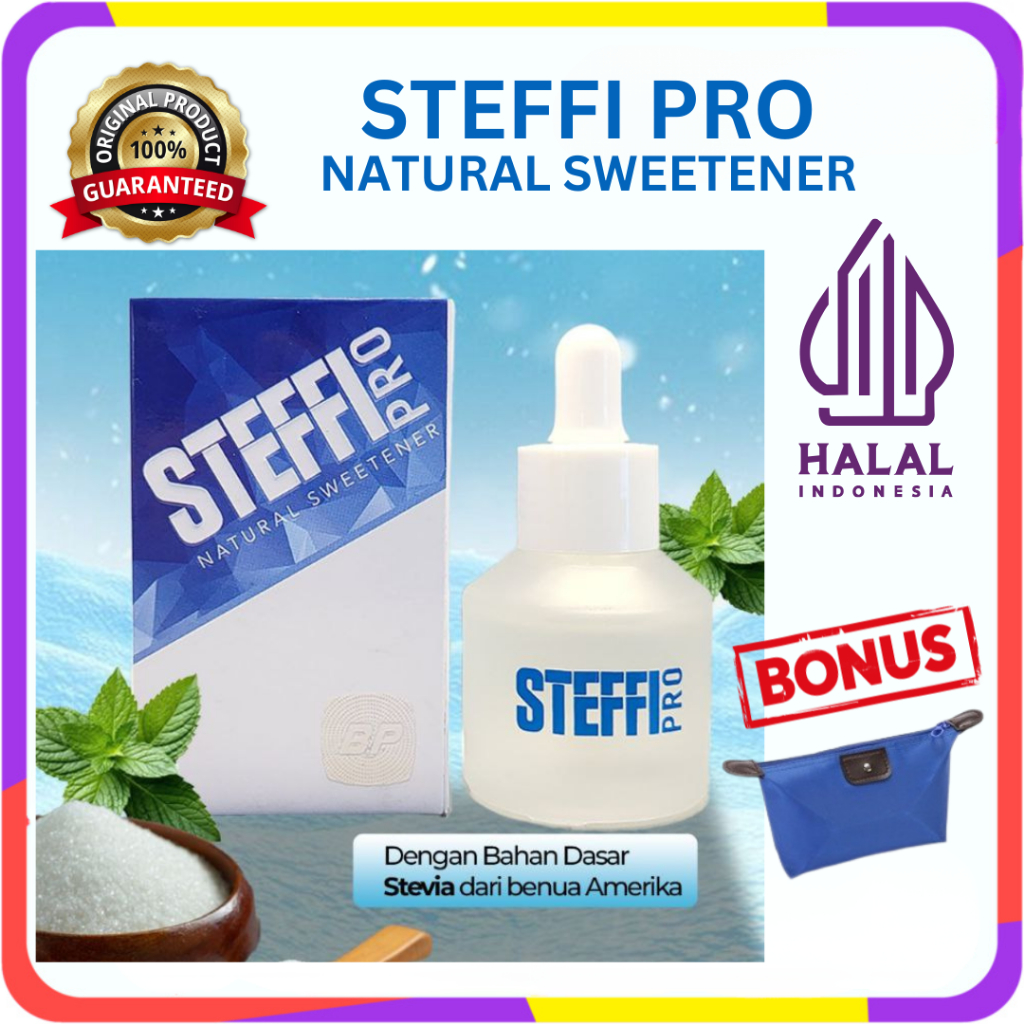 

STEFFI PRO 100% NATURAL SWEETENER DARI DAUN STEVIA ASLI PENGGANTI GULA