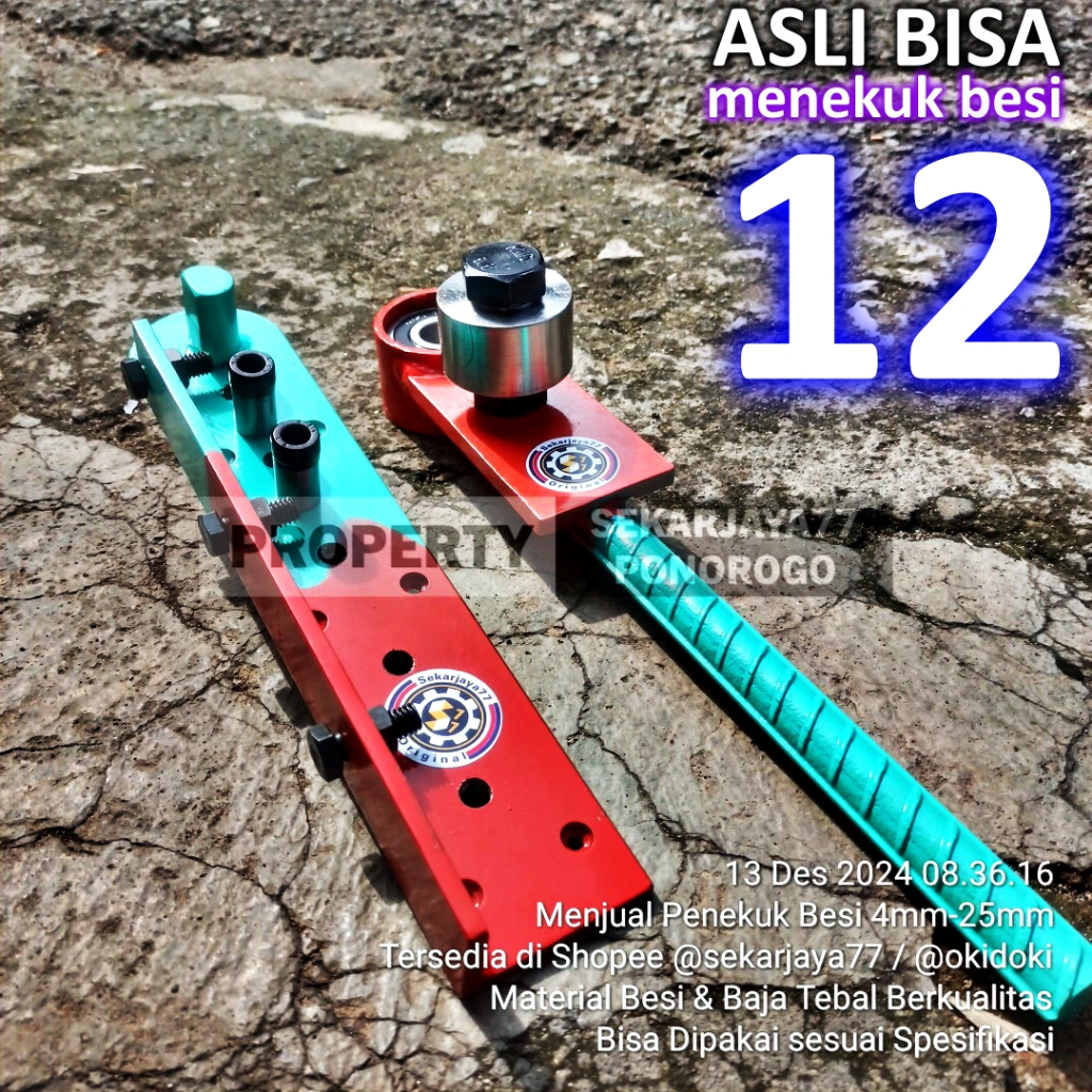 ALAT PENEKUK BESI 4 6 8 10 12 mm /ALAT PENEKUK BESI 12 mm /ALAT PENEKUK BESI BETON/ PEN PENEKUK BESI