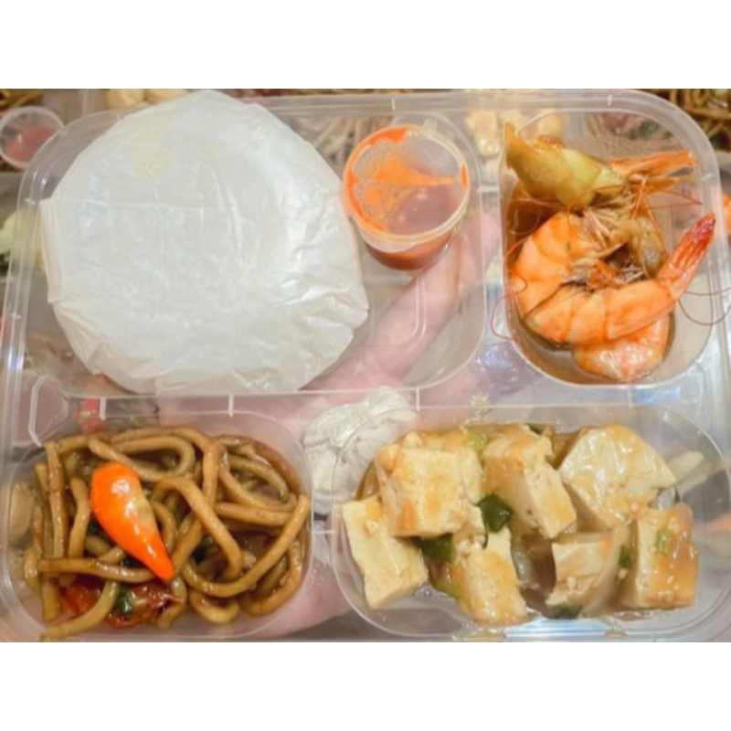 

Nasi Box/Nasi Kotak/Nasi Bento 3 menu (1 Lauk + 2 Sayur bebas pilih) untuk syukuran, ulang tahun,pernikahan,acara lainnya, minimal pemesanan H-4, pengiriman dari Jakarta ke seluruh Jabodetabek, Halal, lezat, murah, bergizi, higienis, Chat admin sebelum CO