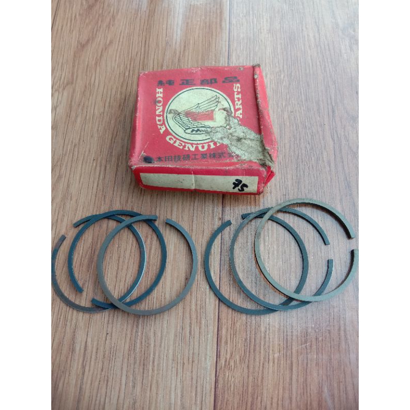ring piston ring seher piston ring Honda CB125 CB125 twin oversize 75 original NOS Japan