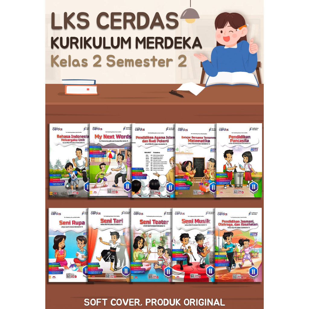 LKS Cerdas untuk Kelas 2 Semester 2 Kurikulum Merdeka (PT Warna Mukti Grafika)