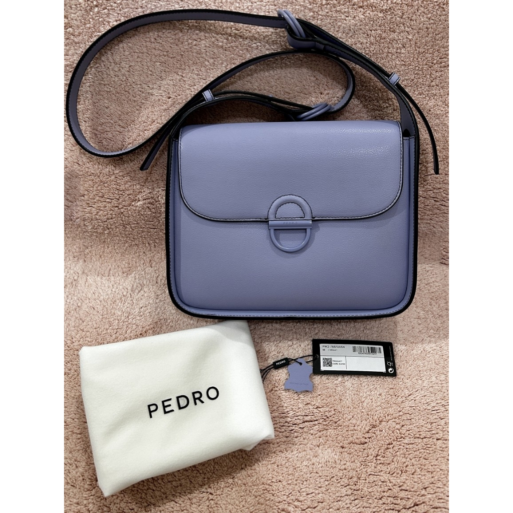 Pedro Jean Leather Satchel Bag-Tas Pedro Kulit Violet / Purple / Ungu
