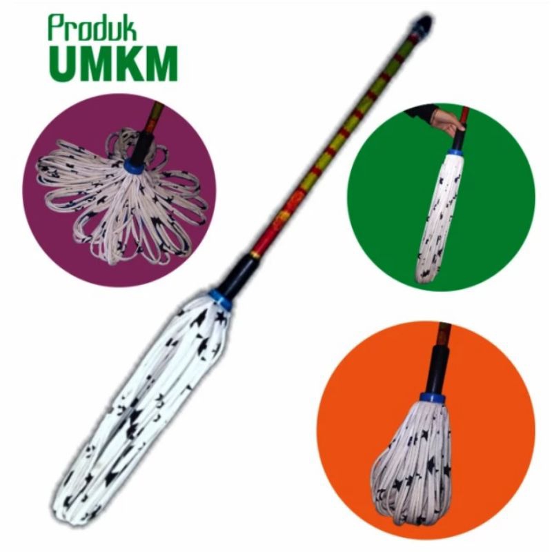 Alat Pel Lantai Tanpa Peras Tangan | Pel Lantai Putar | Pel Putar | Pel Pelintir | Kain Pel Otomatis