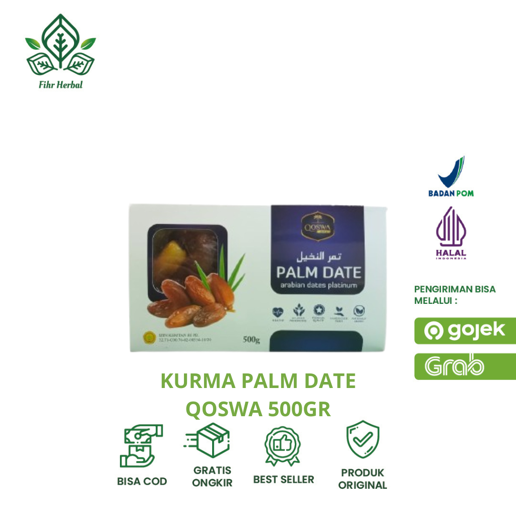 

Kurma Qoswa Palm Dates 500gr Oleh Oleh Haji dan Umroh