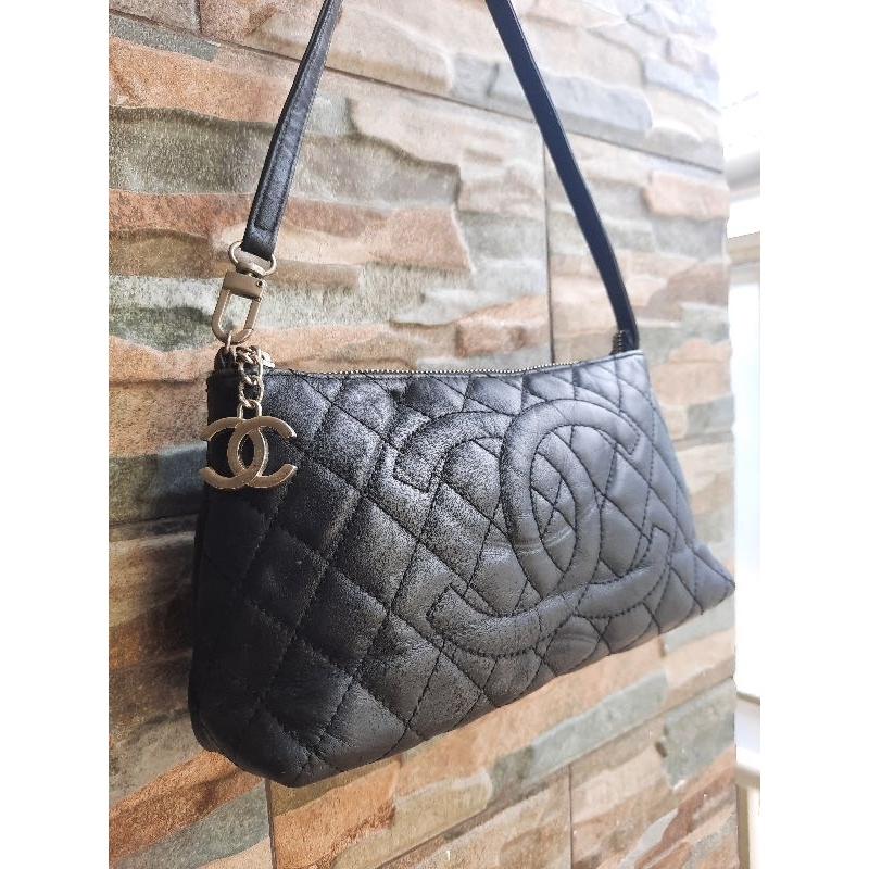 Tenteng Hitam CHANEL - TAS PRELOVED BRANDED ORIGINAL