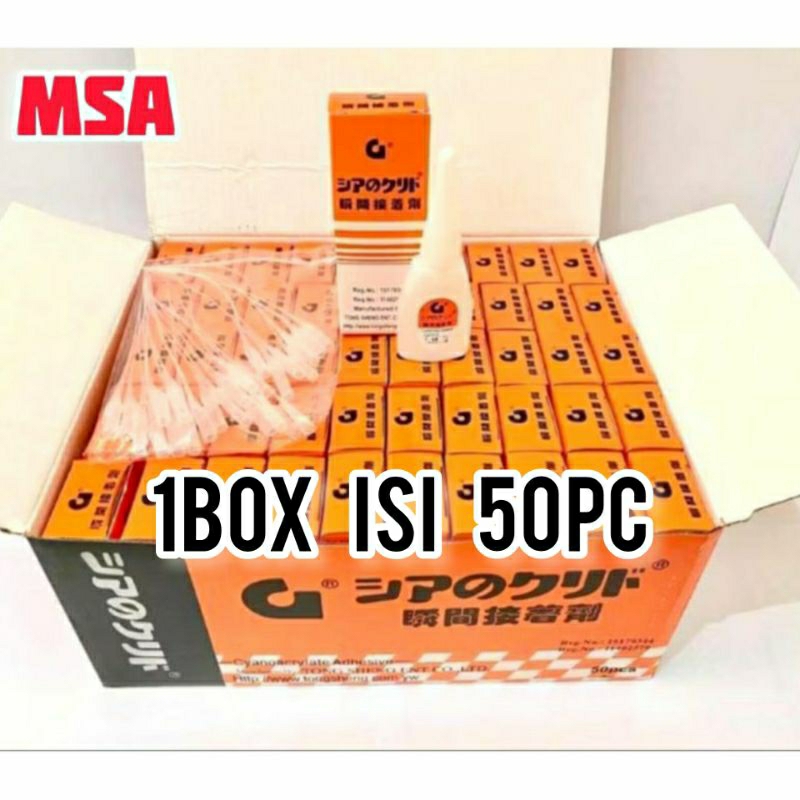 

Lem G box isi 50pc / lem setan box isi 50pc /lem korea box isi 50pc
