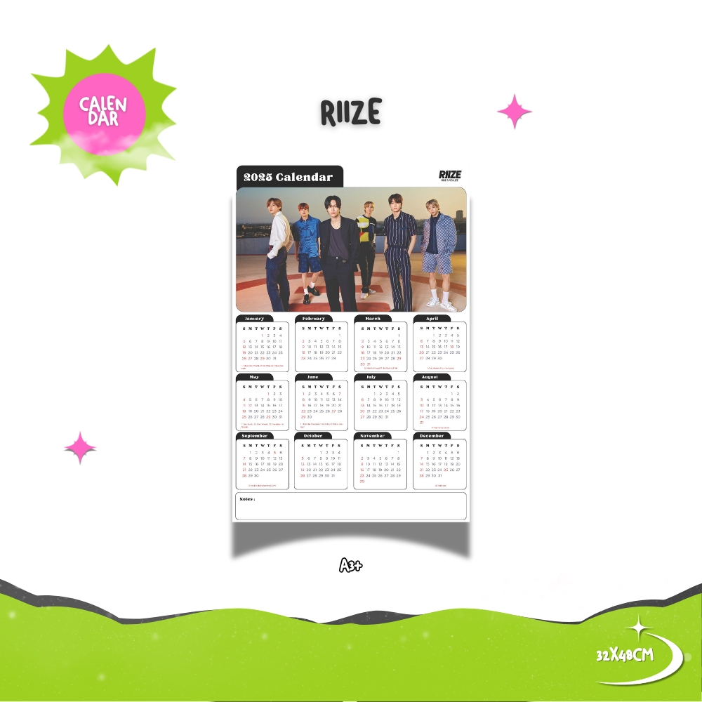 

2025 KALENDER RIIZE KPOP + LAMINASI 2SISI GLOSSY IDOL BIAS KOREA MURAH UNOFFICIAL BRIIZE SHOTARO SUNGCHAN EUNSEOK SEUNGHAN SOHEE ANTON WONBIN READY STOCK !
