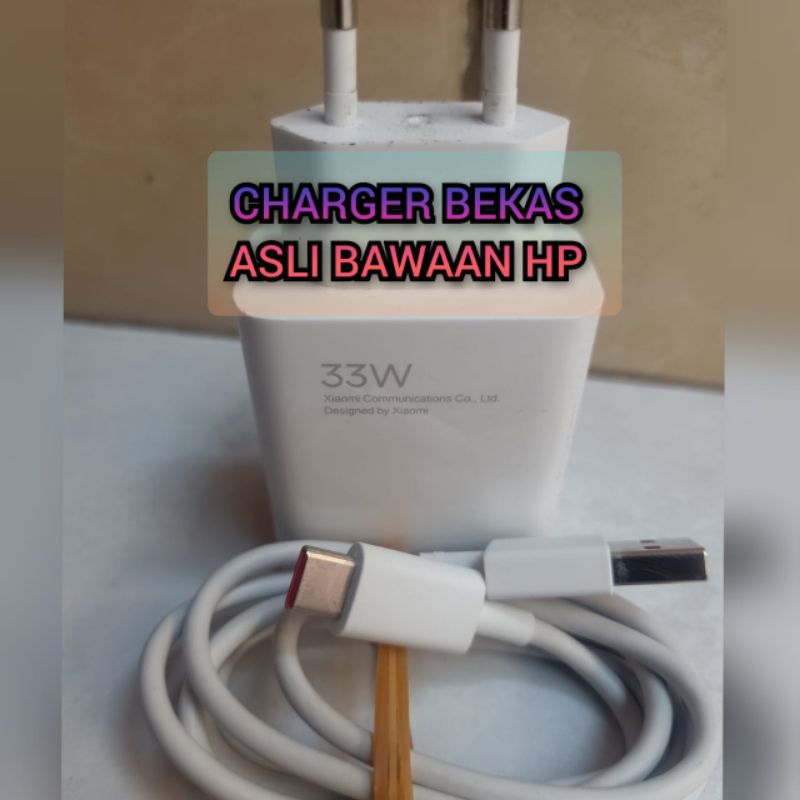 CHARGER REDMI NOTE 10 | 10s | 10 Pro | 33 WATT ORI BAWAAN HP TIPE C