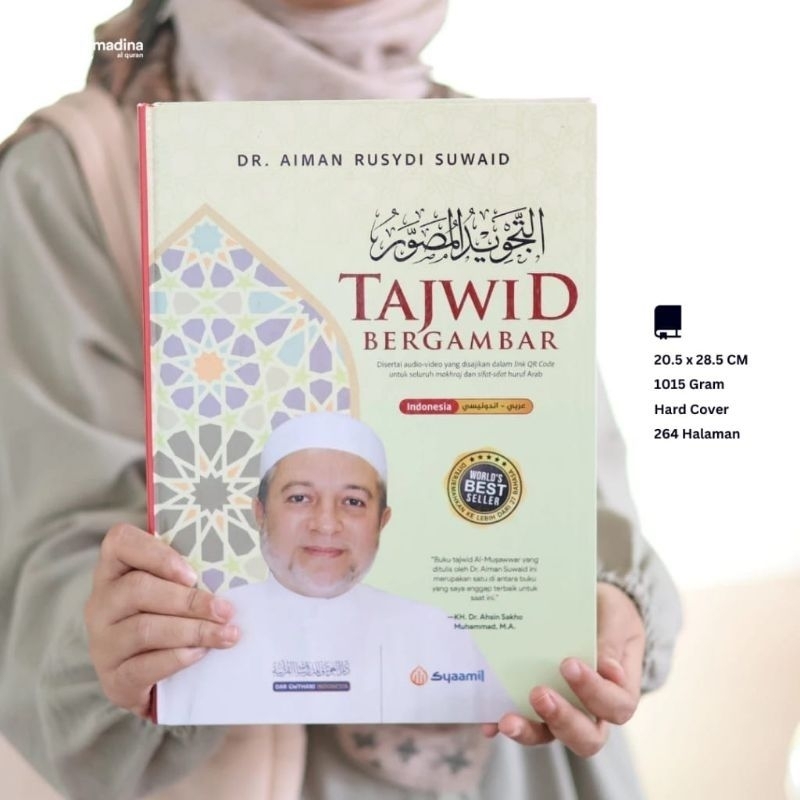 Buku TAJWID BERGAMBAR AL-MUSHAWWAR Ori Karya DR Aiman Rusydi HARD COVER Tajwis Mushowar - Kedai Makp