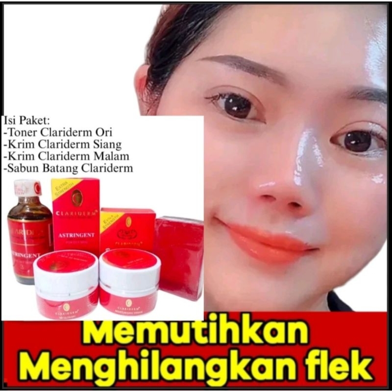 (PAKET GLOWING) CLARIDERM ASLI 100% PHILIPINA[TONER CLARIDERM ASLI 100%]