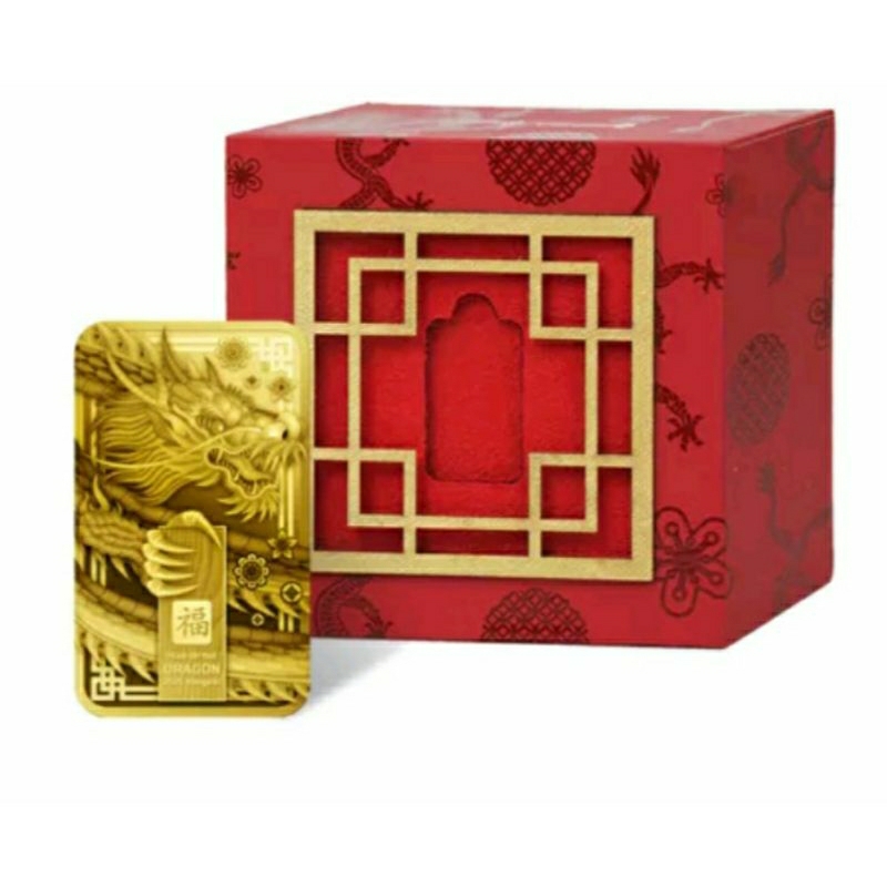 Emas Antam Imlek Year of The Dragon 8 Gram Original 100%