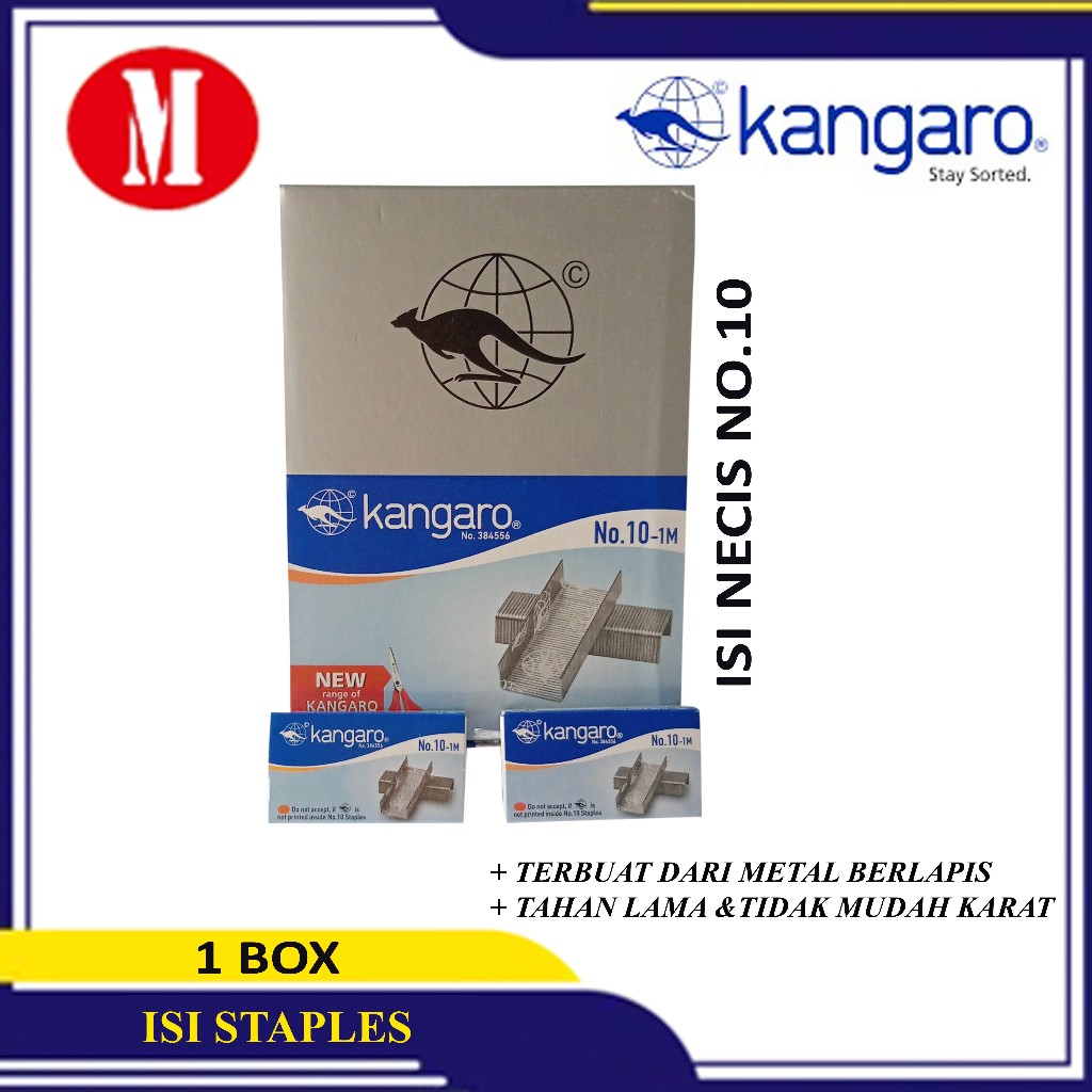 

Kangaro Isi Staples No.10-1M Box