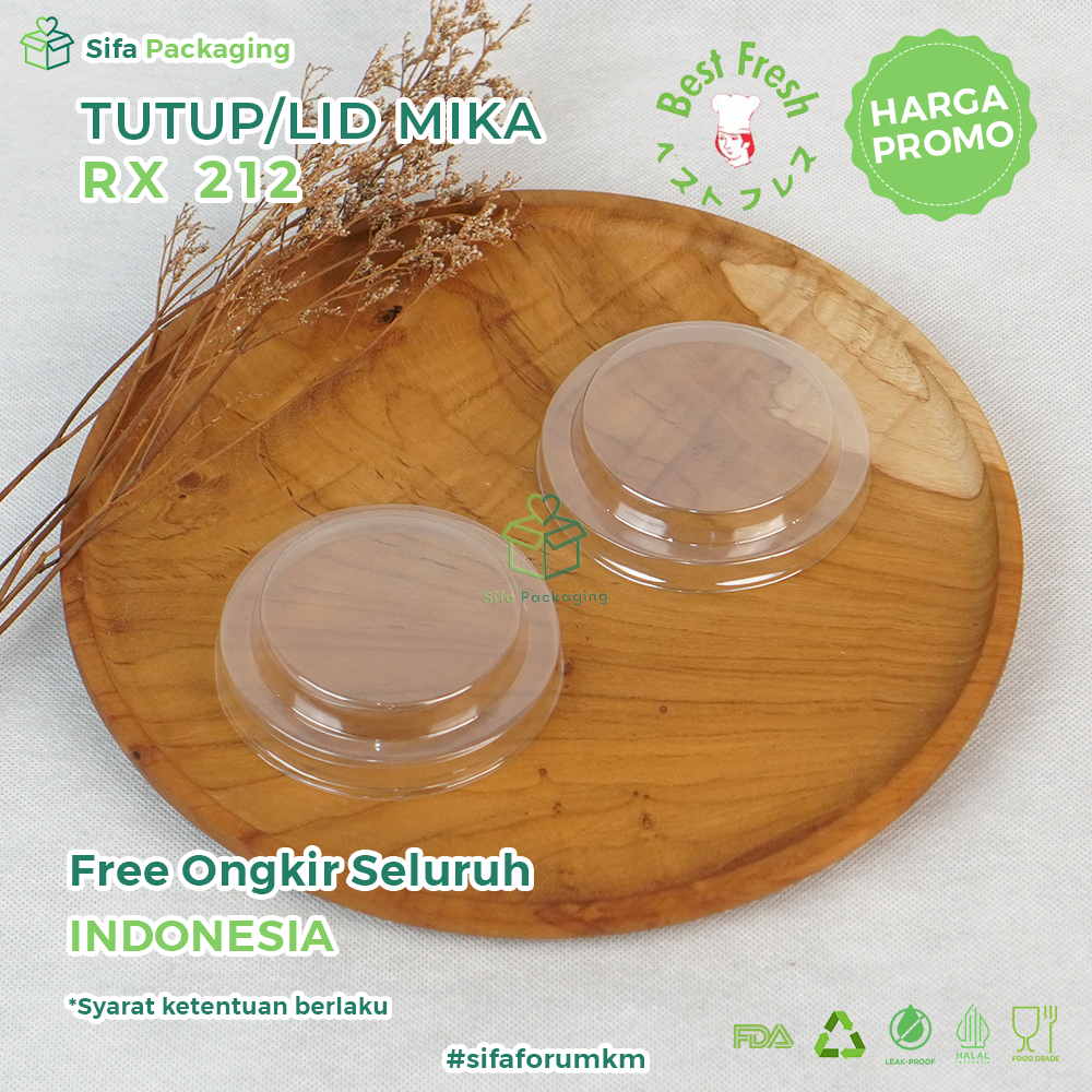 Tutup Mika Alumunium Foil Tray RX 212 Lid Mika (Tutup Saja)