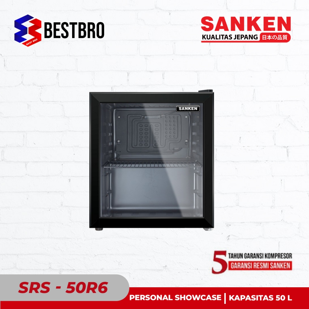 Sanken Showcase SRS-50R6 Minibar Mini Bar Kulkas Hotel Portable