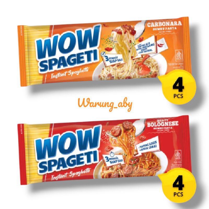 

Paket Pasta WOW Spageti 8 Pcs MIX 2 Rasa
