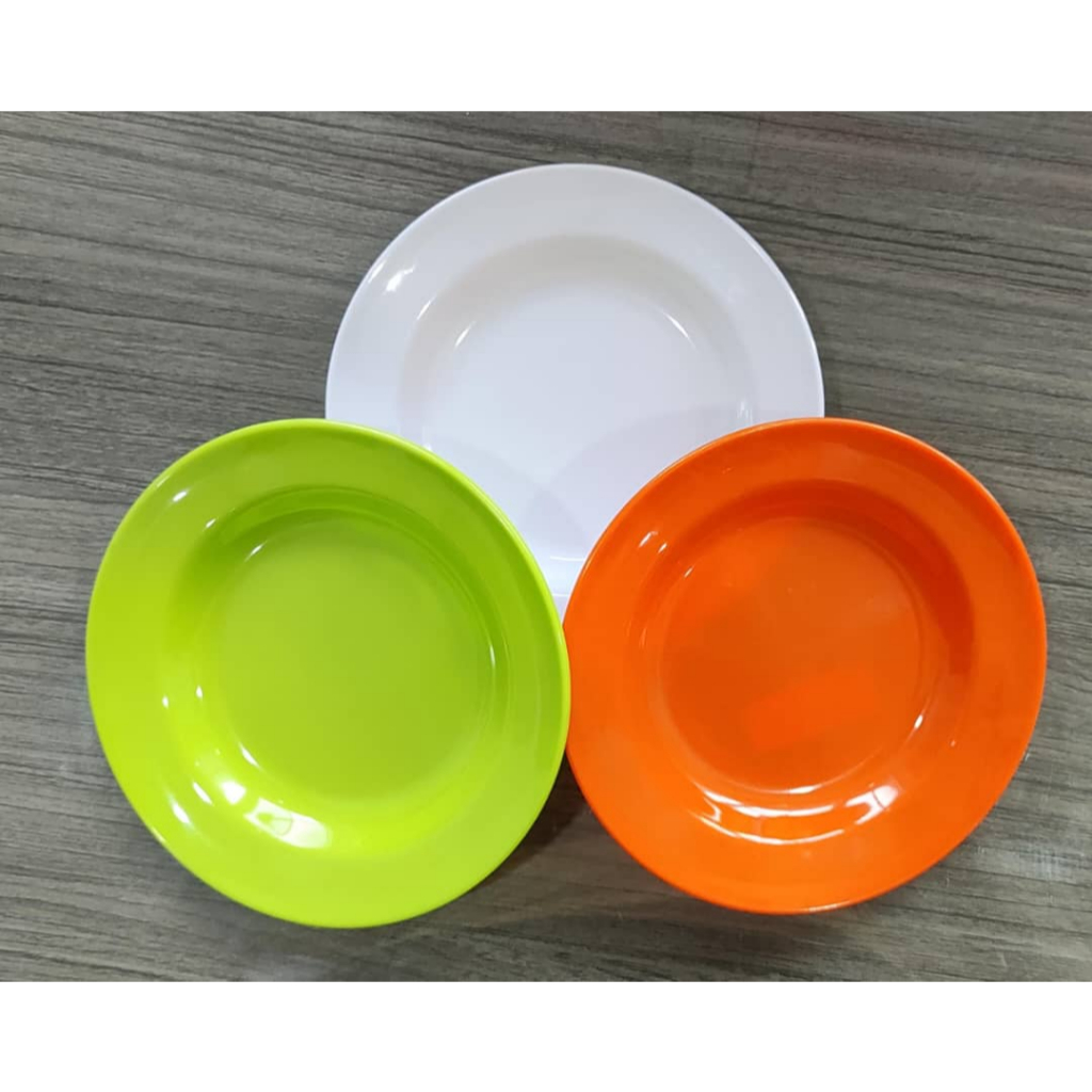 PIRING MAKAN 7" MELAMIN IJIMA / PIRING MAKAN BULAT MELAMIN POLOS
