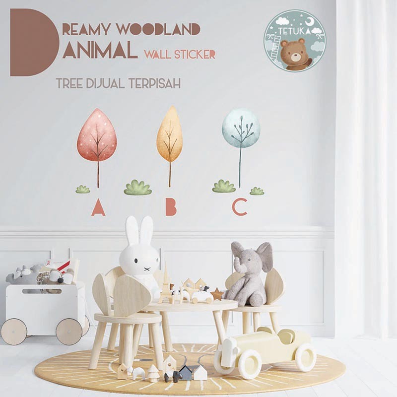 TREE Woodland wall sticker - stiker dinding pohon