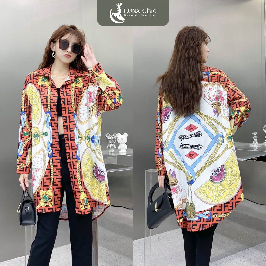 CESSIE TUNIK | Fendii Long Tunik Wanita Premium Import