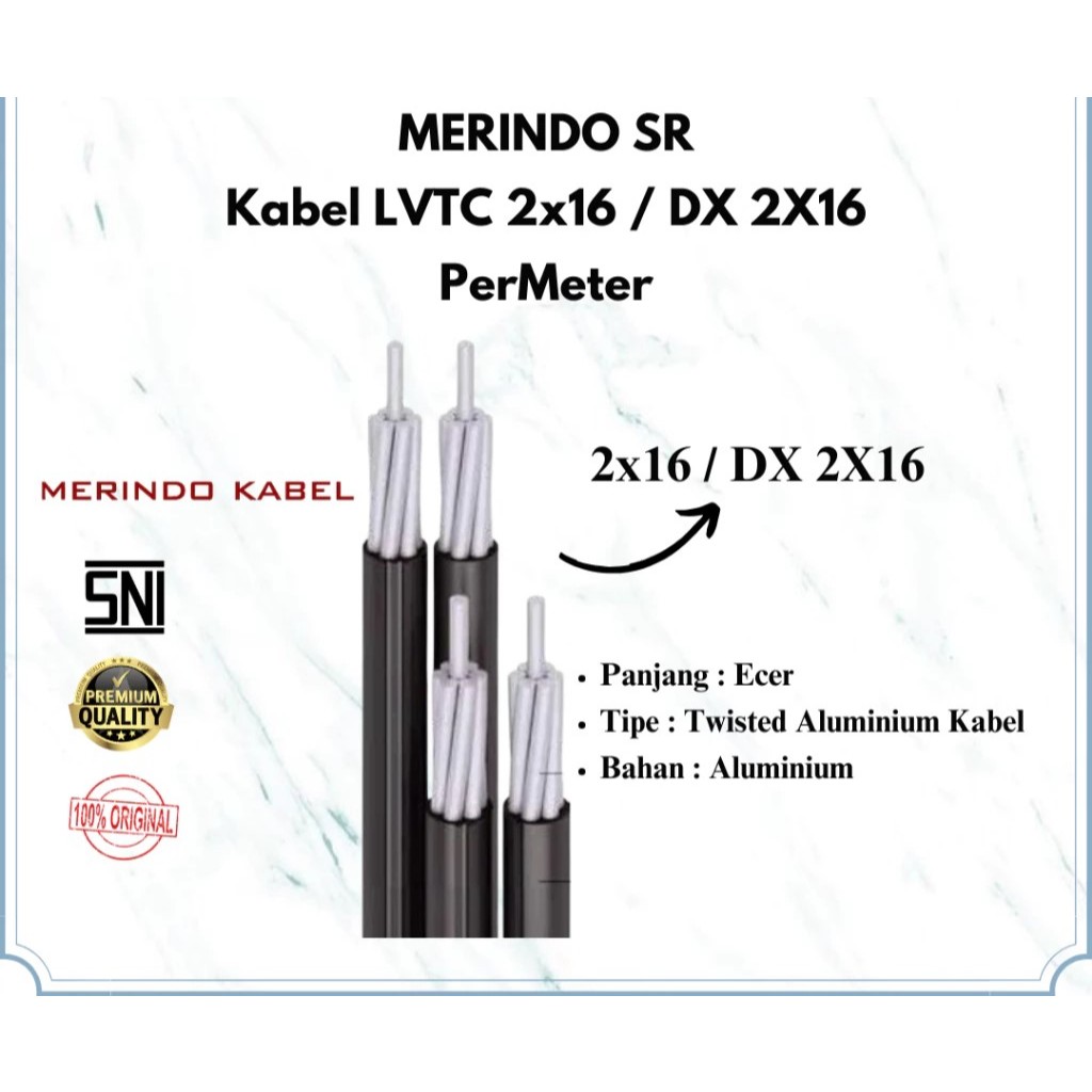 Kabel LVTC 2x16 / 2x25 / 2x35 MERINDO SR