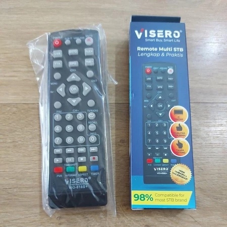 REMOTE MULTI SET TOP BOX Remot STB DVB T2 Terlengkap VISERO VIO-818S+