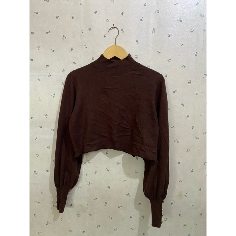 preloved coklat inara crop