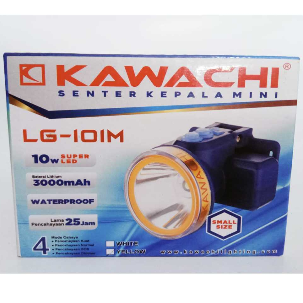 Kawachi Senter Kepala Mini LG-10IM LED Super 10w YELLOW