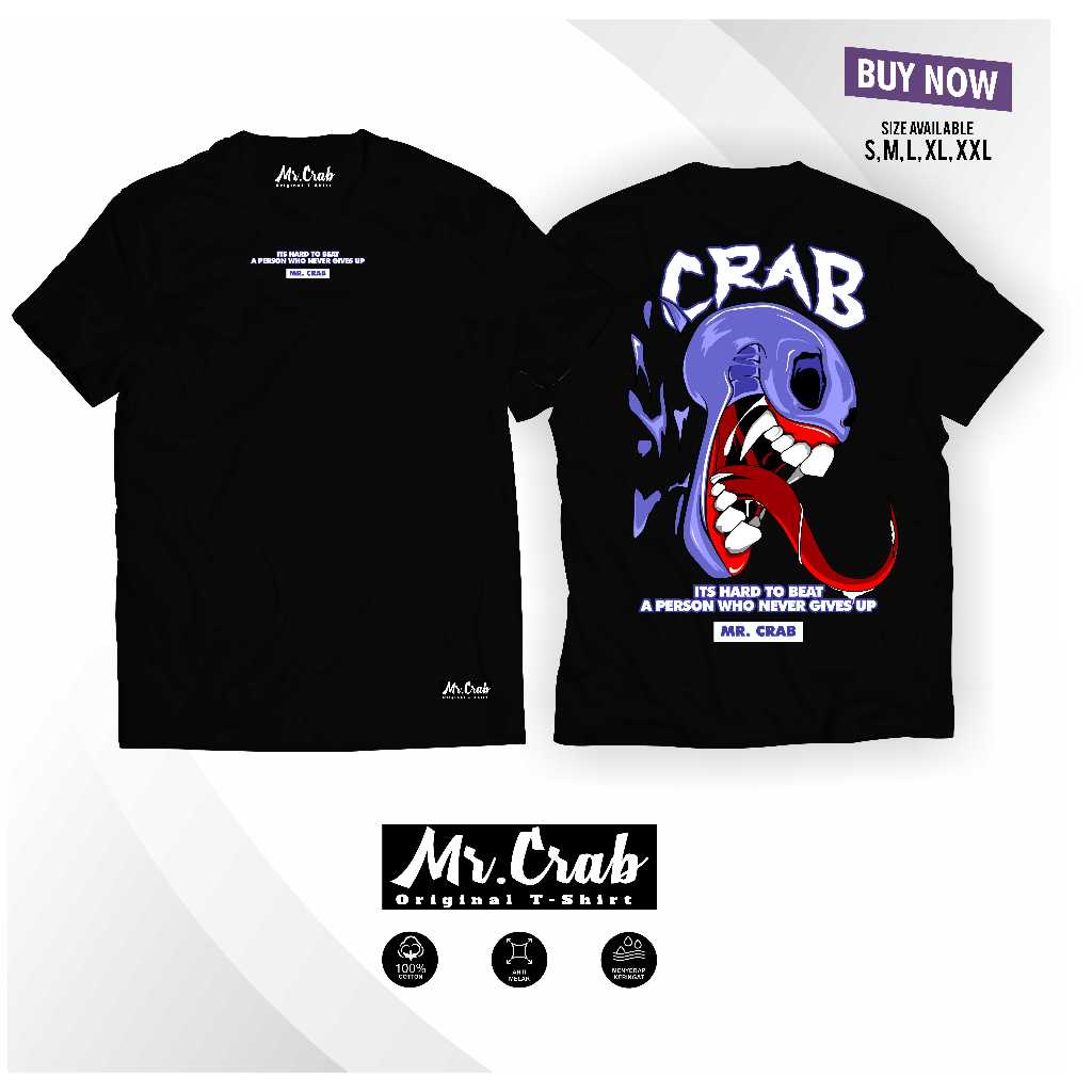 kaos distro venom mr crab original t-shirt unisex