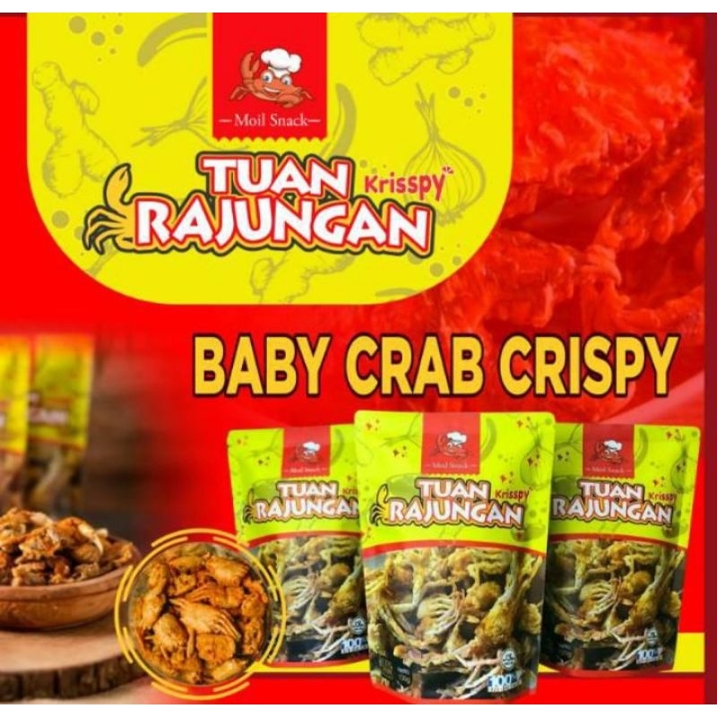 

BABY CRAB CRISPY TUAN RAJUNGAN 40GRAM MOIL SNACK