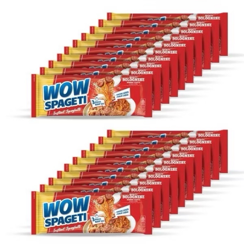 

WOW SPAGETI paket 20 pcs MEATY BOLOGNESE