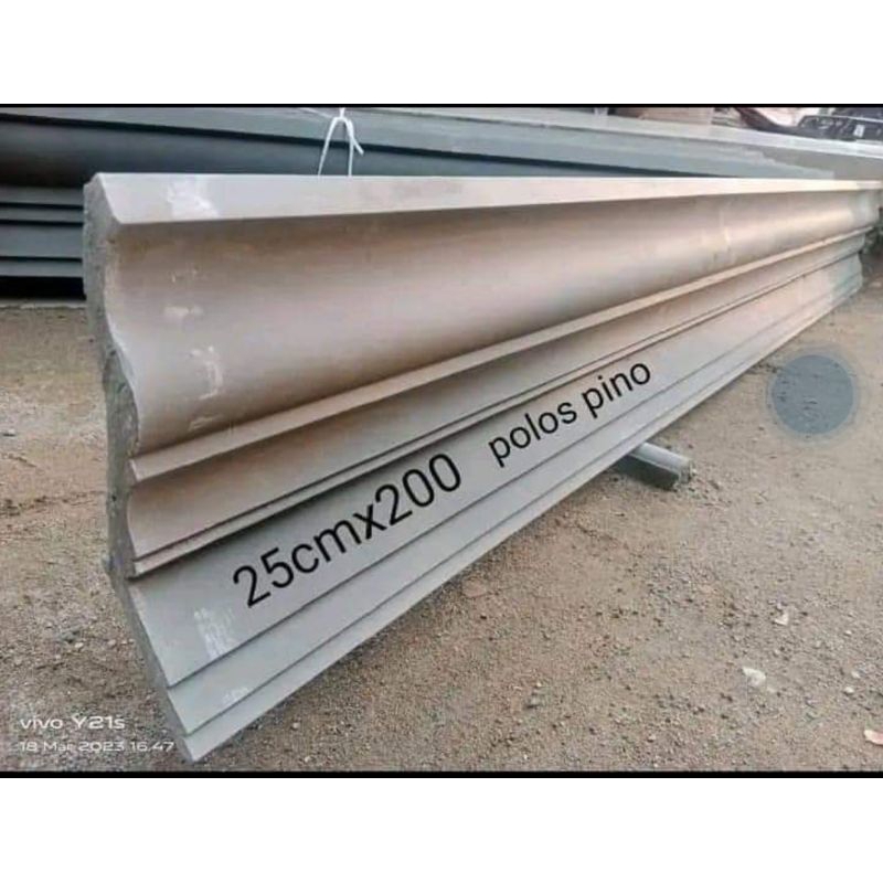 Lisplang Beton Minimalis - Lisplang Bangunan Beton Kuat & Rapih - List Profil 25cm