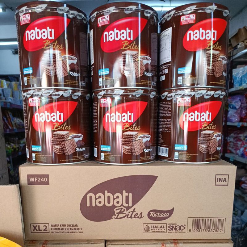

NABATI KALENG 240g sekarton isi 6 NABATI COKLAT NABATI BITES NABATI RICHOCO