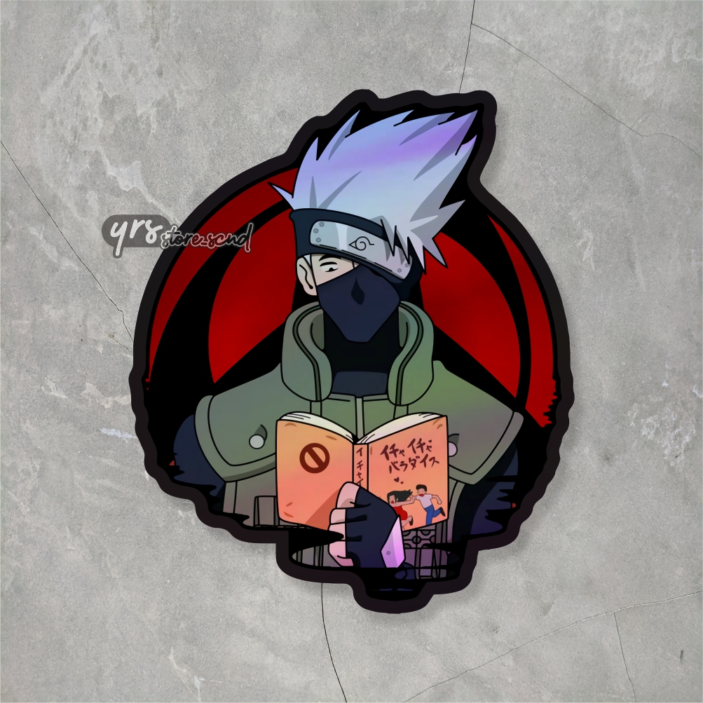 

Sticker Anime Kakashi Hologram Ukuran +- 6,5 x 5,6 cm sticker case hp laptop dll max decal