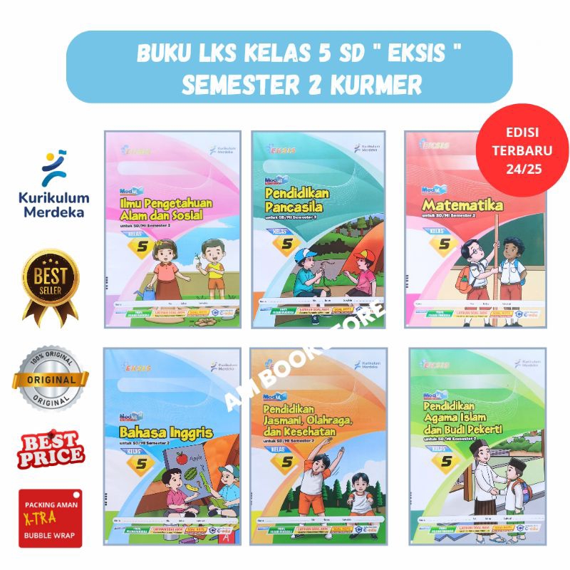 BUKU LATIHAN SOAL ( LKS )  EKSIS, UNTUK KELAS 5 SD/ MI SEMESTER 2 KURIKULUM MERDEKA DARI PENERBIT CI