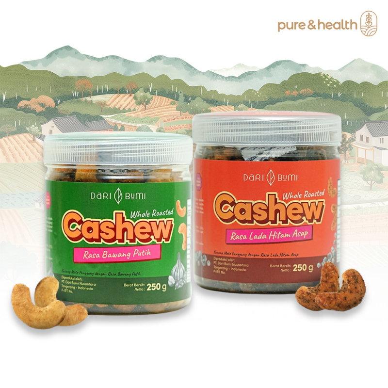 

Kacang Mete Whole Roasted Cashew 250Gram (Garlic & Smoked Black Pepper) - Dari Bumi