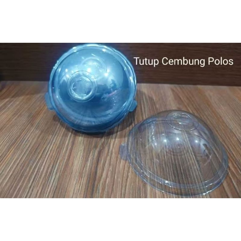 Tutup Cup Cembung Polos Bening / Tutup Gelas Plastik Lid Cup / Tutup Gelas Plastik Cembung